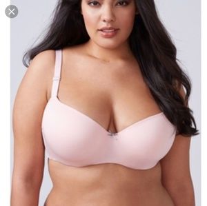 Cacique Intimates & Sleepwear - Pink Balconette Bra with Lace Straps 38F Cacique Intimates & Sleepwear - Pink Balconette Bra with Lace Straps 38F